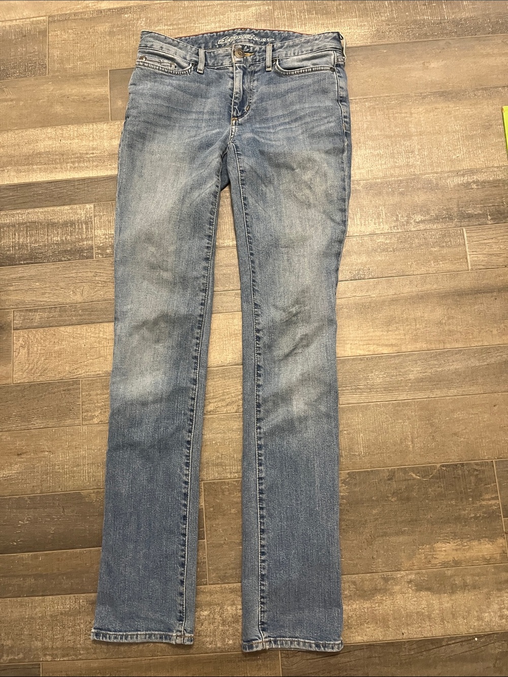 Eddie Bauer Women's Light Wash Straight Leg Jeans